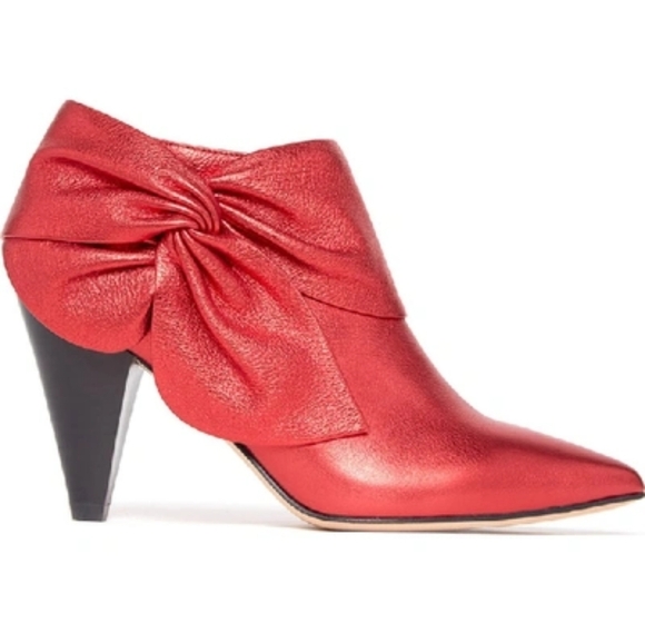 PAIGE Catrine Candy Apple Red Booties - Picture 2 of 16